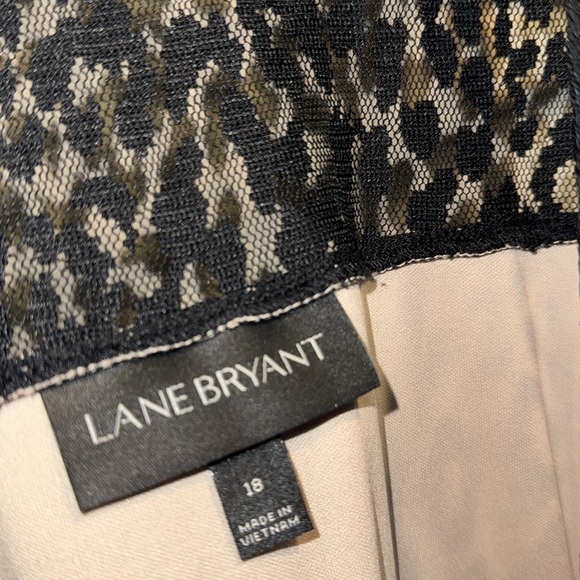 Lane Bryant dress leopard lace overlay lined size 18 sleeveless - Picture 3 of 3